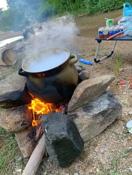 野炊煮粥