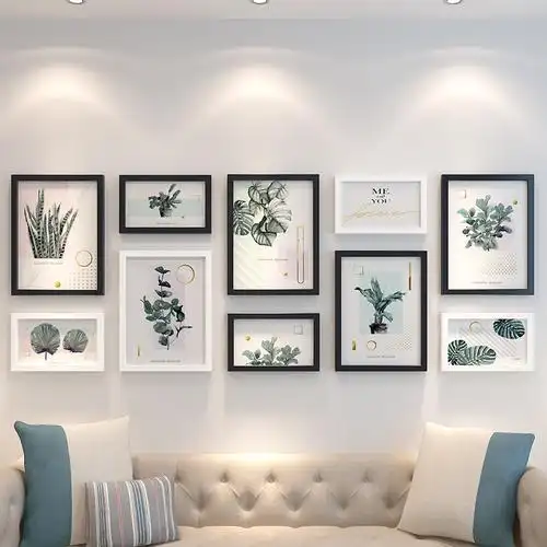 客厅照片墙装饰北欧相框墙相片墙创意个性挂墙组合连体挂一面墙10框