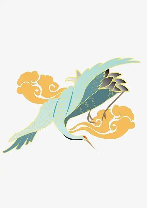 国潮仙鹤祥云