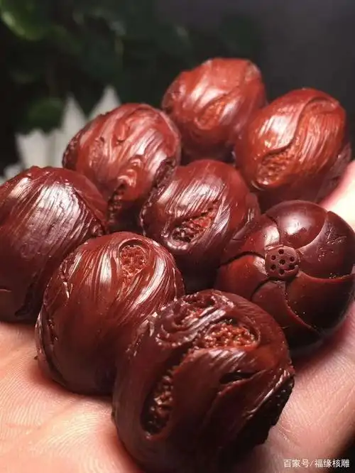 比把玩了五年的包浆颜色还要红的橄榄核雕《五毒》