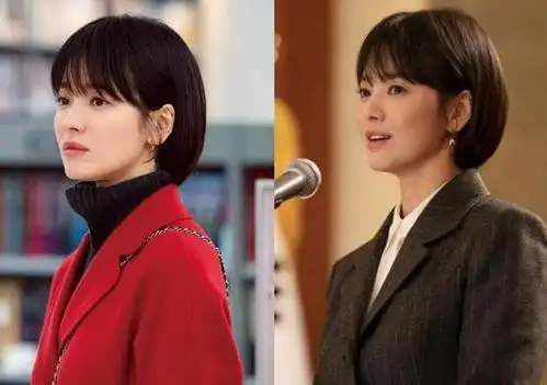 看过宋慧乔的各种造型,唯独短发怎么穿都显得老气!