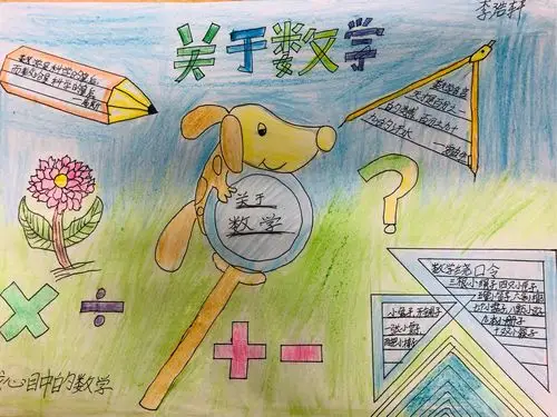龙茗中学数学学科月第二项活动--以"我心中的数学"为题作画