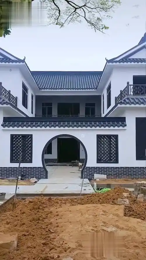 中式四合院,白墙灰瓦,经典不过时.