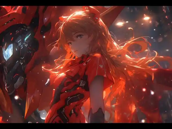 新世纪福音战士eva 明日香 机甲天使系列 原创4k高清平板电脑壁纸