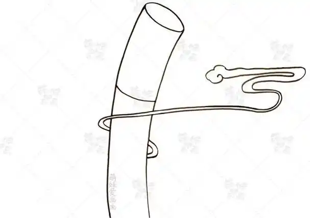 我们先在抄报画面的中间绘制一根金版面设计箍棒作为我们的报头边框