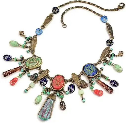 古埃及艺术装饰埃及宣言项链 : shelley cooper: 亚马逊中国: 珠宝首