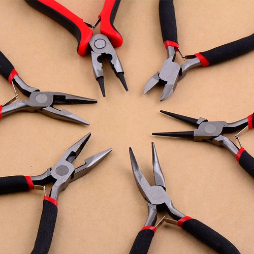 手工钳子diy珠宝工具钳子平口钳制作钳剪无牙钳丝不锈钢定制戒指