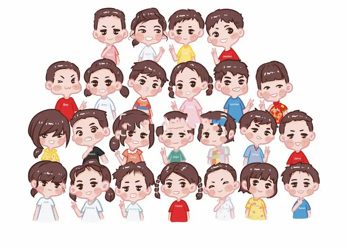 全班漫画|幼儿园合照 全班漫画|卡通头像|幼儿园|班级照|漫画合照|简