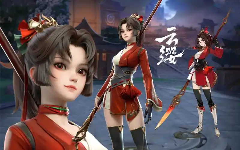 全网首发王者荣耀新英雄云缨游戏角色模型曝光