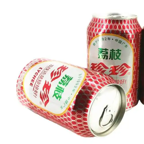 珍珍 荔枝味 碳酸饮料/后童年的味道碳酸汽水ml*听/罐装