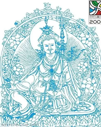 佛教白莲大师cdr格式图片