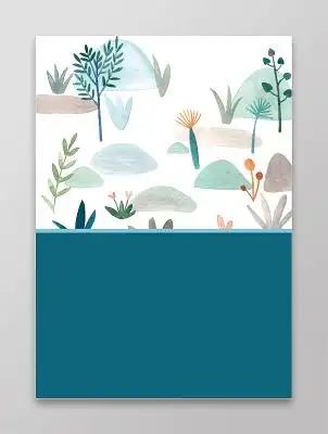 彩色水彩相册封面作文集封面背景