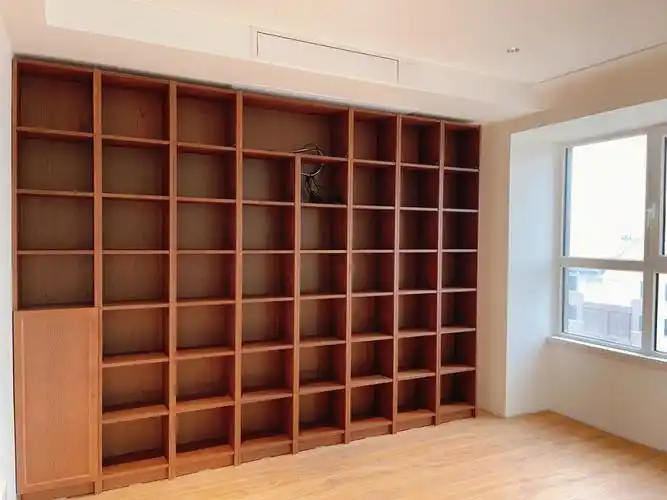 我的宜家毕利整墙书柜:安装细节