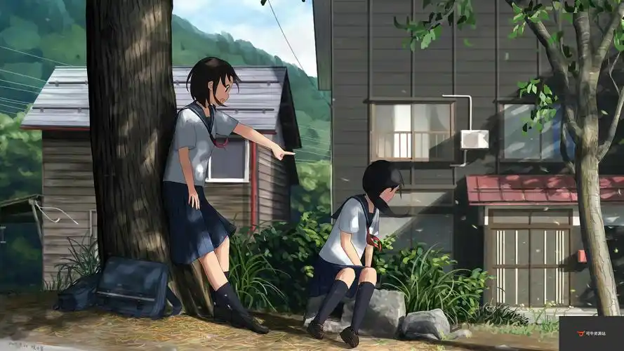 高清动漫电脑桌面壁纸,太喜欢护眼绿了