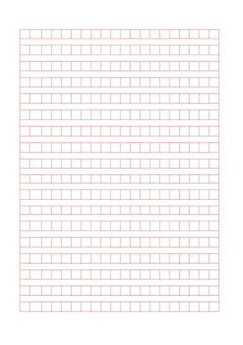 a4红色稿纸模板