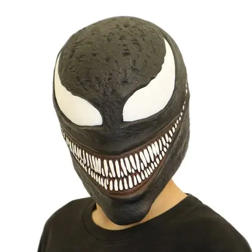 cosplay毒液面具复联漫威周边恐怖乳胶面具电影影视头套厂家直销