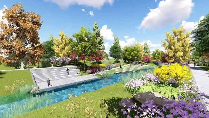 【林李品牌】激活沉睡的河流|东沙河滨河生态景观深化设计