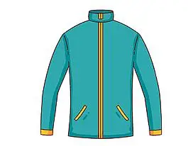 卡通蓝色夹克衫