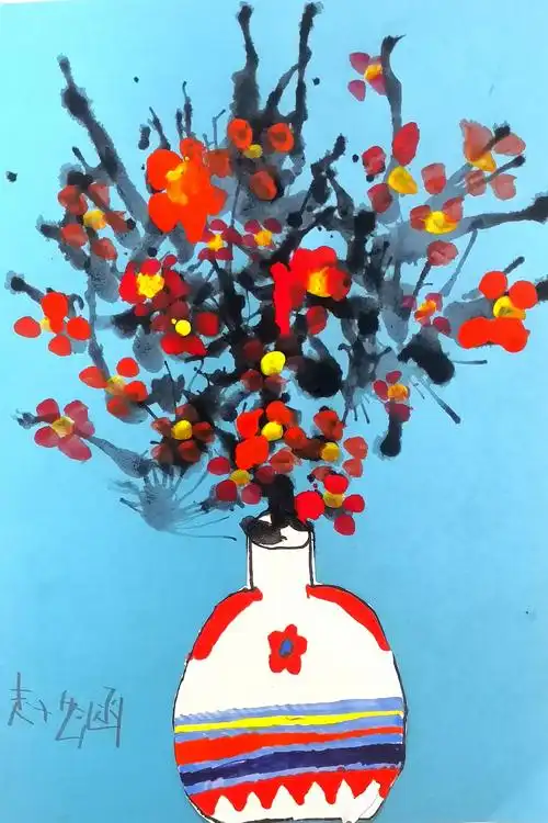 印象画室,儿童创意吹画作品欣赏