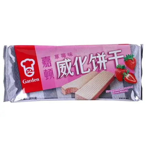 嘉顿草莓威化饼干(盒装 200g)