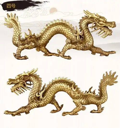 纯铜龙摆件纯铜五爪龙 铜龙家居吉祥物摆设装饰品礼品-tmall.com天猫