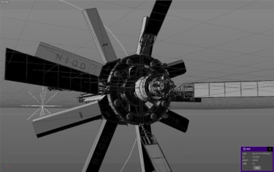 次时代太空飞船地球卫星电磁轨道炮