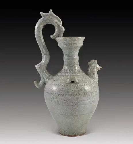 0104 影青鸡首壶