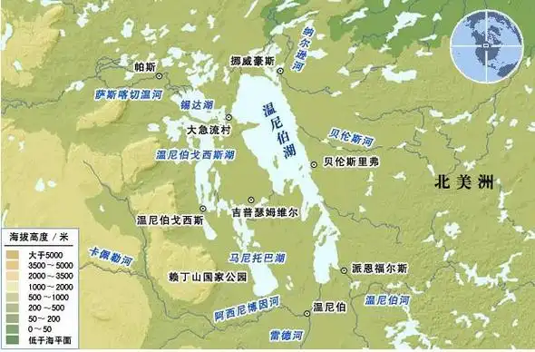 查字典地理网 地理百科 >温尼伯湖  湖泊支流     萨斯喀彻温河