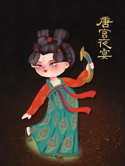 唐宫夜宴|插画|商业插画|renliy - 原创作品 - 站酷 (zcool)