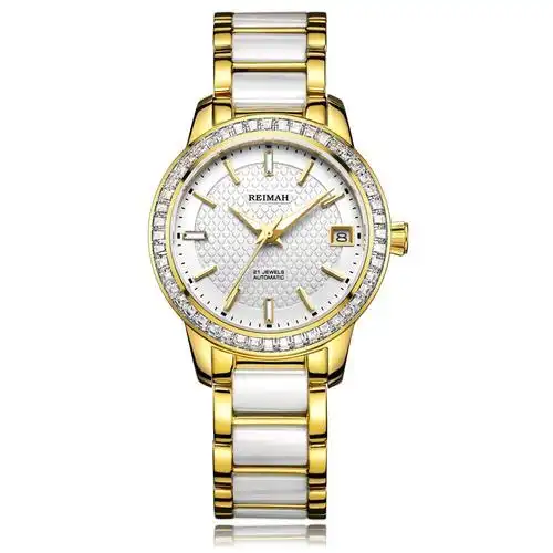 reimah 雷迈表 翼心动系列 全自动机械表 女表 陶瓷 8029l