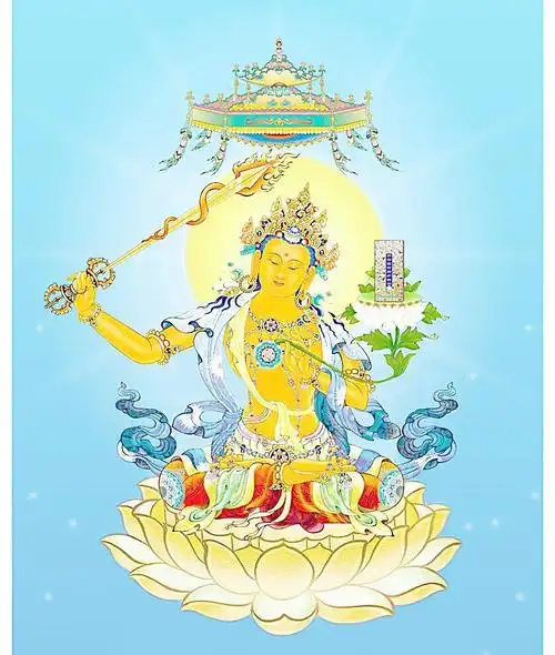 文殊菩萨图片 大智慧的象征文殊菩萨精美圣像集 - 【可爱点】