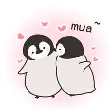 mua 亲亲 - 一组萌萌的小企鹅表情包