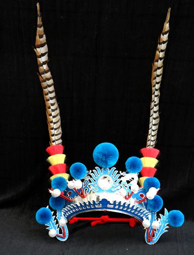 头饰国潮儿童京剧打鼓列子戏曲花木兰桂英影楼民族服装