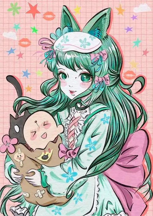 萌系赛璐璐人物