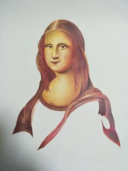 临摹圆珠笔-74画蒙娜丽莎|纯艺术|绘画|胡拓拓_原创作品-站酷zcool