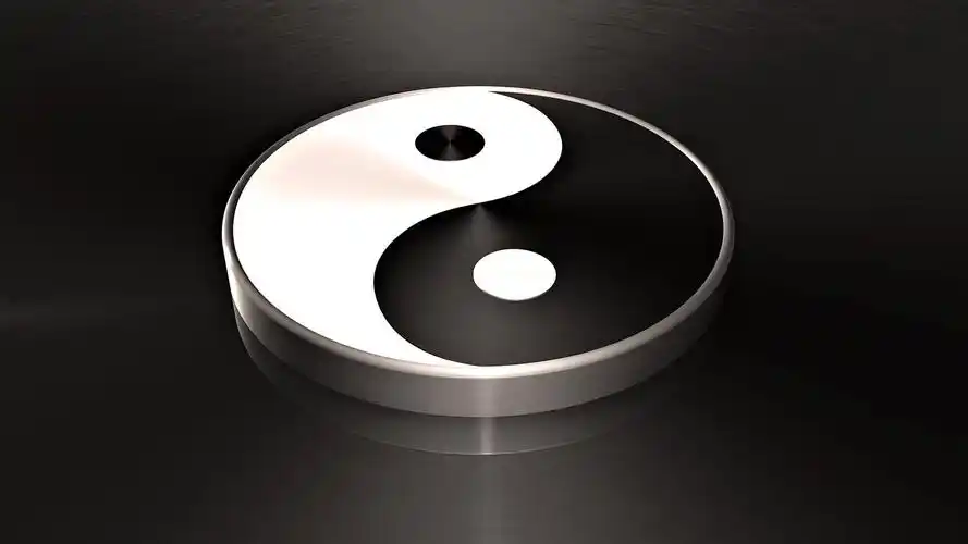 炫酷太极八卦图创意设计桌面壁纸下载