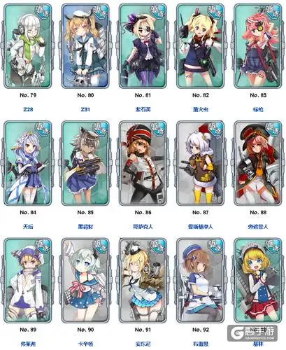 战舰少女r驱逐舰dd全图鉴