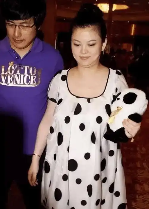 张雨绮孕肚照曝光肚大如箩四肢纤细颜霸肚脐妊娠纹明显