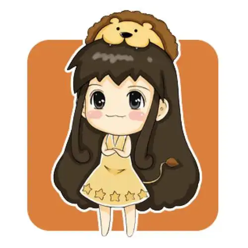 头像,动漫,插画,萌,手绘狮子座