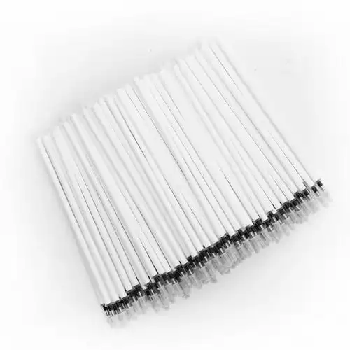 品目文具中性笔芯 水笔芯 替芯黑蓝全针管笔芯0.5批发中性替芯