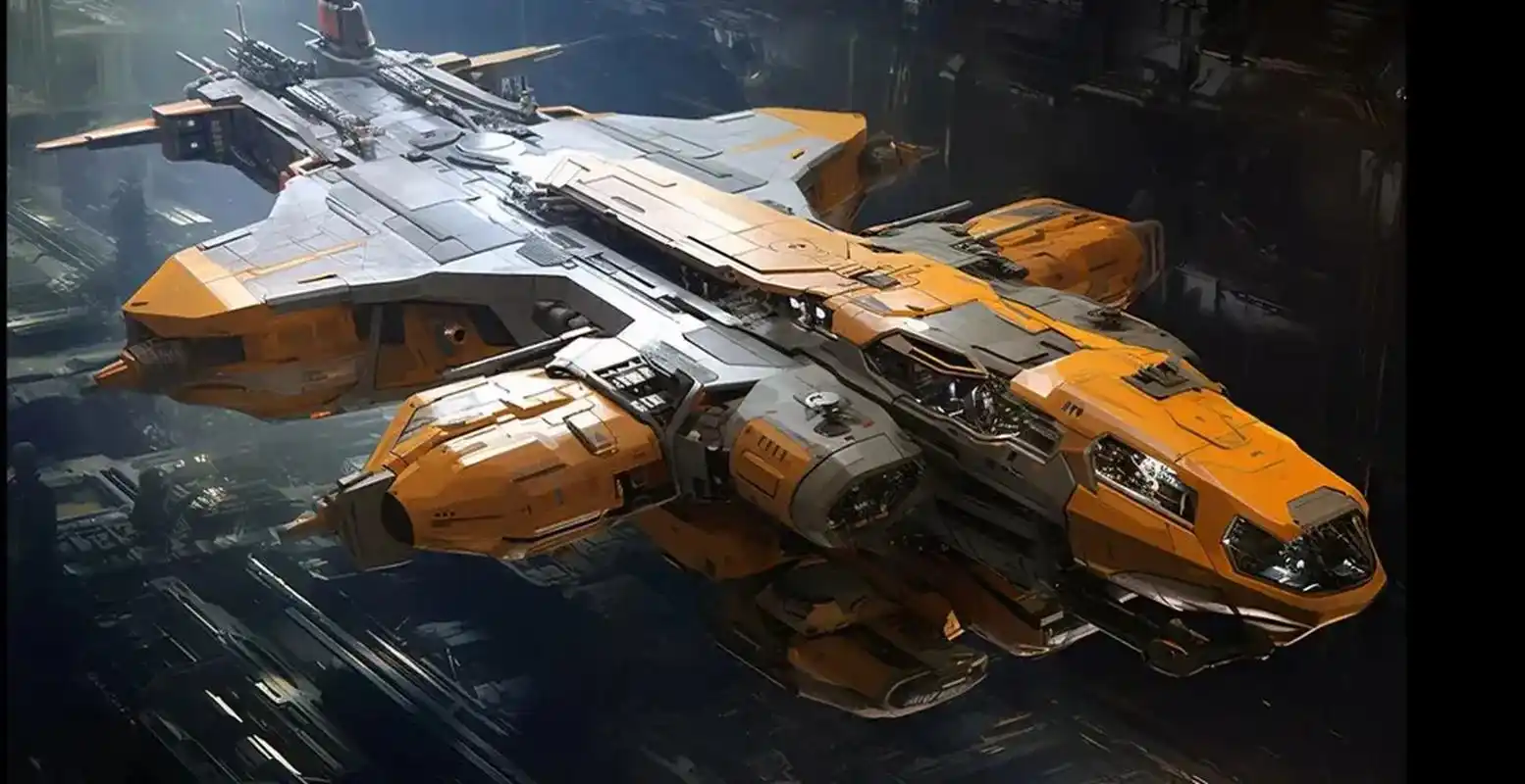 ai生成的一组飞船载具欣赏,展现了形态各异的太空战舰.