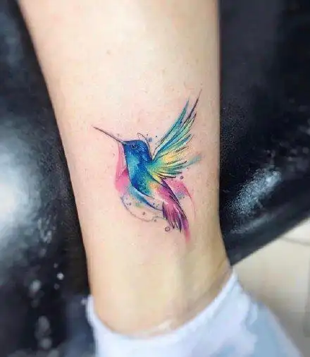 唯美的彩绘系纹身图案小型纹身图案4