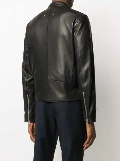 maison margiela 拉链细节机车夹克 图 4