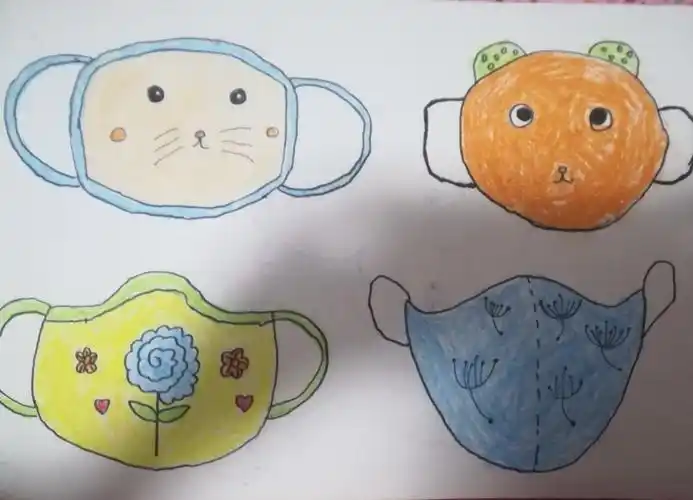"武汉加油""中国加油"!团结路小学一年级学生绘制"战疫口罩"