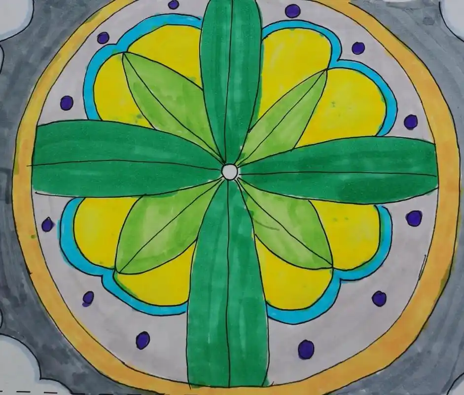 《美丽的纹样》学生作品 人教版五年级上册