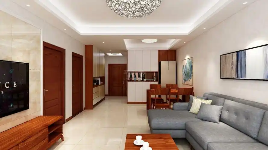 恒天国际城90平米新中式风格设计方案_装修设计效果图-巧装家西安装修