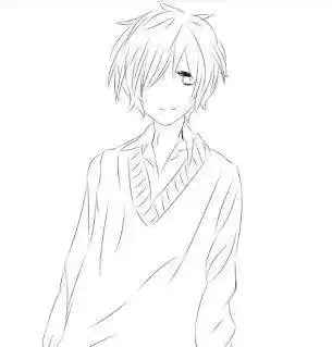 动漫男生简笔画 动漫男生画画教程