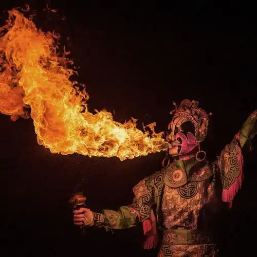 川剧吐火 | lofter art