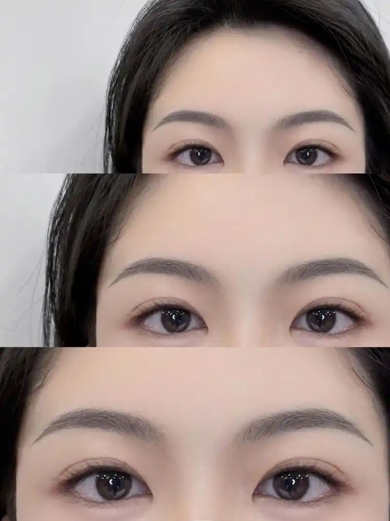 方圆脸适配度100%的远山眉!