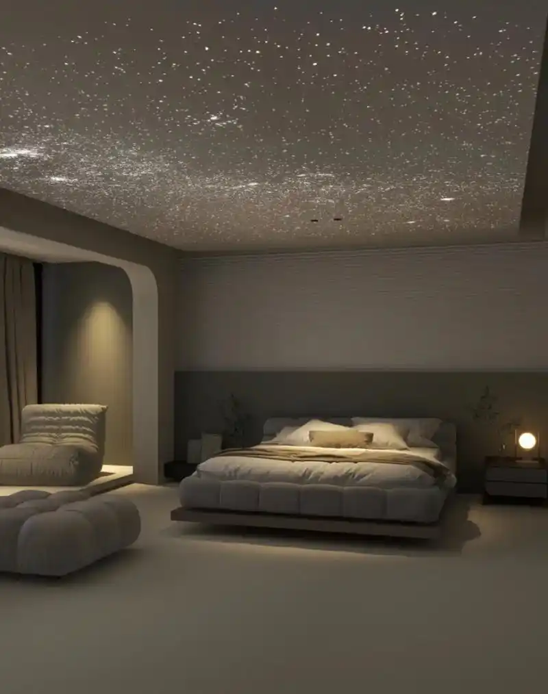 无主灯-星空顶卧室,瞬间被征服! 1.